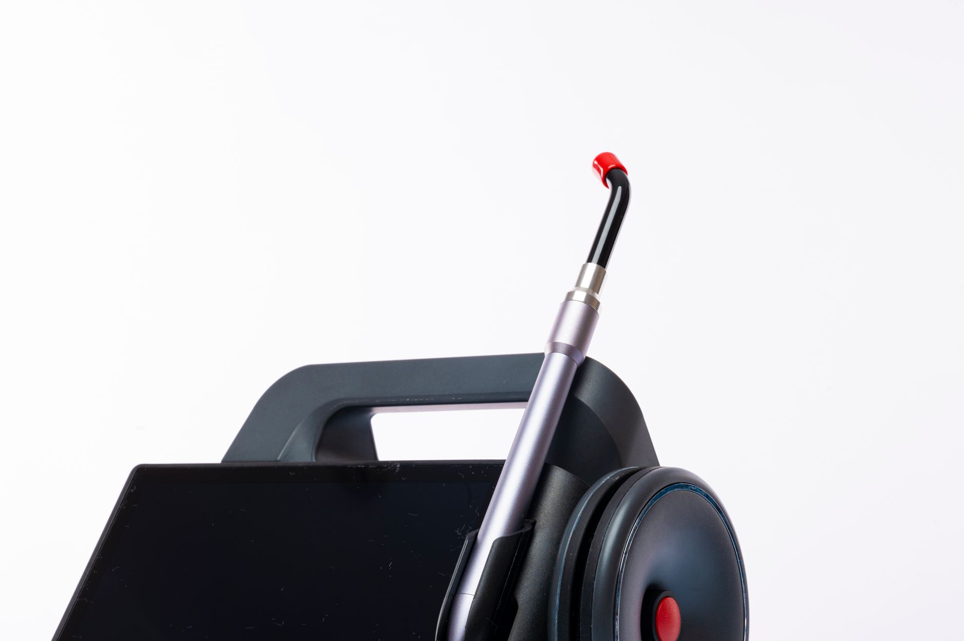 Detailed view of a femtosecond laser system, showcasing its precision technology for cataract procedures.
