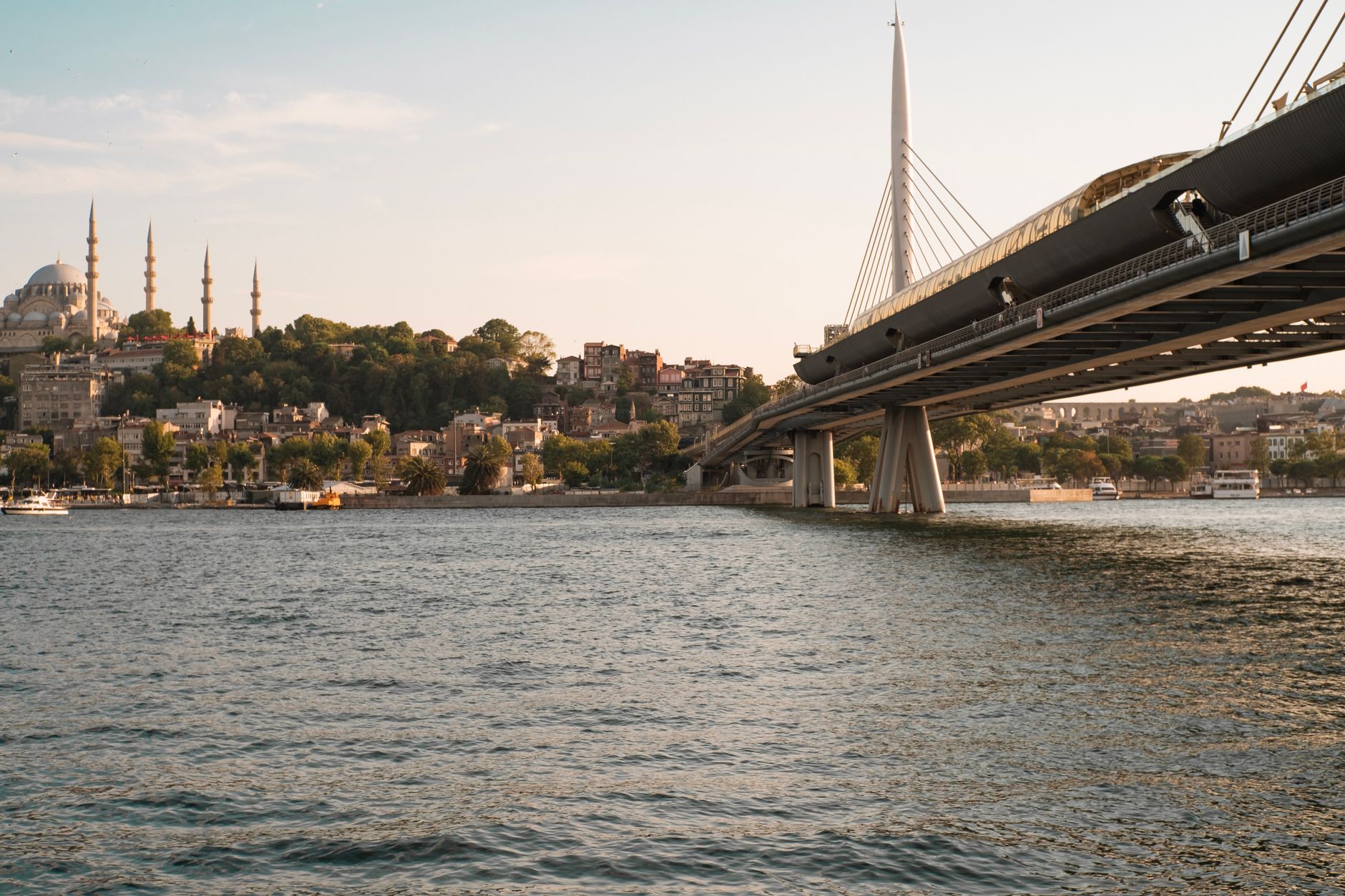 Scenic view of the Bosphorus with a bridge in Istanbul, symbolizing healthcare travel.